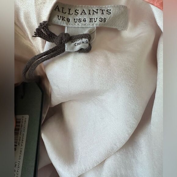 NWTs AllSaints Silk Blend Melody Marea Dress Size 4 - Picture 7 of 8